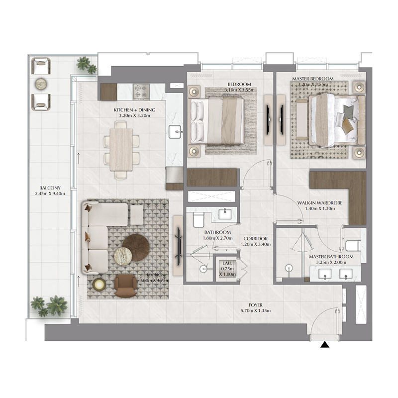 2 Bedroom